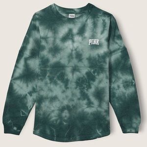 Pink VS varsity crew sweatshirt